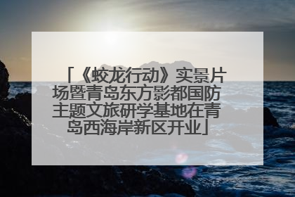 《蛟龙行动》实景片场暨青岛东方影都国防主题文旅研学基地在青岛西海岸新区开业