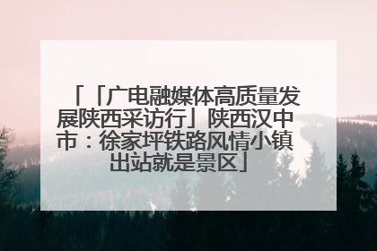 「广电融媒体高质量发展陕西采访行」陕西汉中市：徐家坪铁路风情小镇 出站就是景区