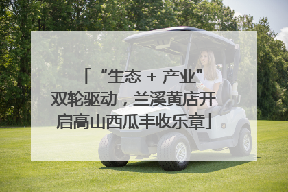 “生态 + 产业”双轮驱动，兰溪黄店开启高山西瓜丰收乐章