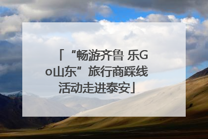“畅游齐鲁 乐Go山东”旅行商踩线活动走进泰安