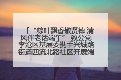 “粽叶飘香敬贤德 清风伴老话端午” 致公党李沧区基层委携手兴城路街道四流北路社区开展端午节主题活动