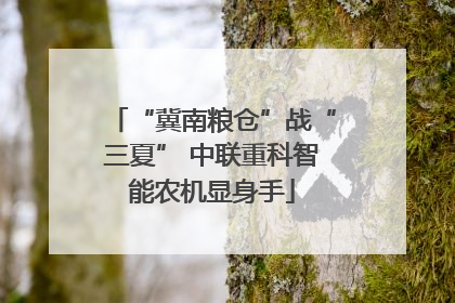 “冀南粮仓”战“三夏” 中联重科智能农机显身手