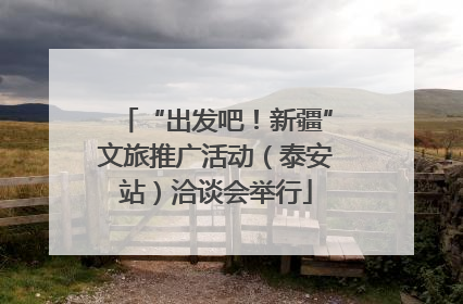 “出发吧！新疆”文旅推广活动（泰安站）洽谈会举行