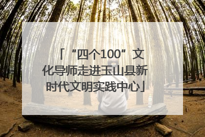 “四个100”文化导师走进玉山县新时代文明实践中心