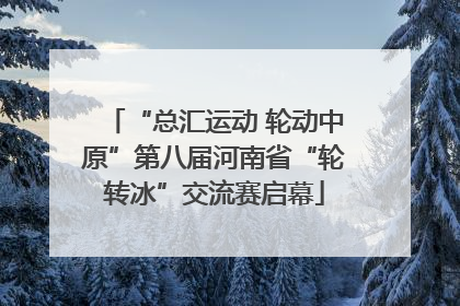 “总汇运动 轮动中原”第八届河南省“轮转冰”交流赛启幕