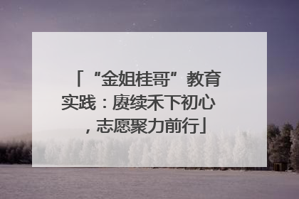 “金姐桂哥”教育实践：赓续禾下初心，志愿聚力前行