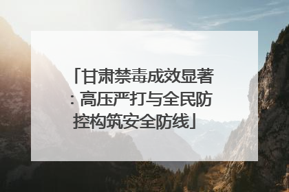 甘肃禁毒成效显著：高压严打与全民防控构筑安全防线