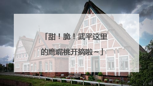 甜！脆！武平这里的鹰嘴桃开摘啦～
