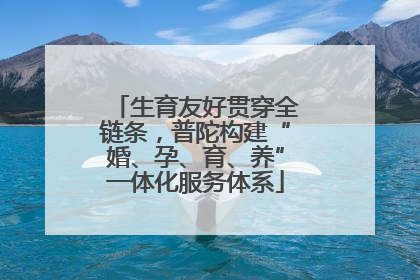 生育友好贯穿全链条，普陀构建“婚、孕、育、养”一体化服务体系