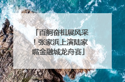 百舸奋楫展风采！张家浜上演陆家嘴金融城龙舟赛