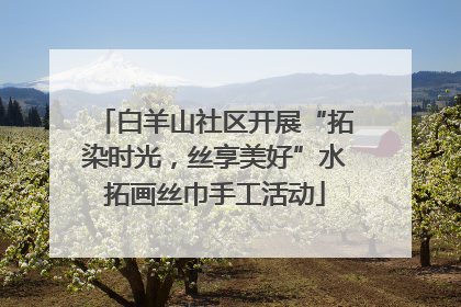 白羊山社区开展“拓染时光，丝享美好”水拓画丝巾手工活动