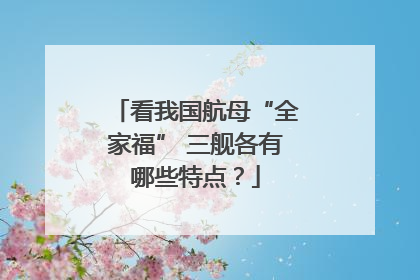 看我国航母“全家福” 三舰各有哪些特点？