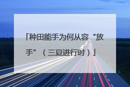 种田能手为何从容“放手”（三夏进行时）