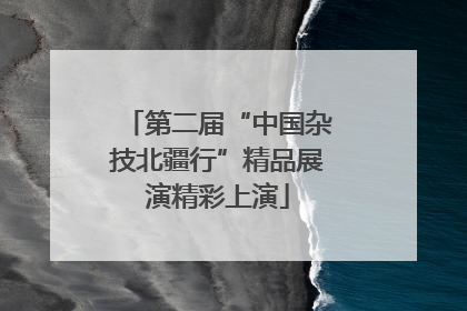 第二届“中国杂技北疆行”精品展演精彩上演