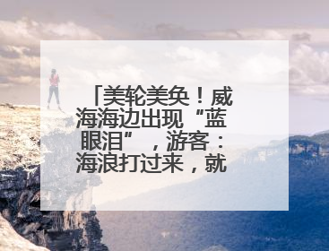 美轮美奂！威海海边出现“蓝眼泪”，游客：海浪打过来，就像星河一样