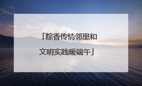 粽香传情邻里和 文明实践暖端午