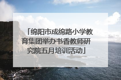 绵阳市成绵路小学教育集团举办书香教师研究院五月培训活动