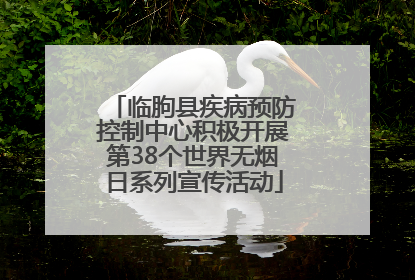 临朐县疾病预防控制中心积极开展第38个世界无烟日系列宣传活动