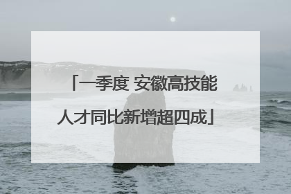 一季度 安徽高技能人才同比新增超四成