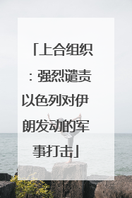 上合组织：强烈谴责以色列对伊朗发动的军事打击