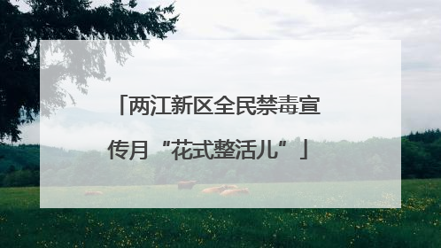 两江新区全民禁毒宣传月“花式整活儿”
