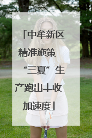 中牟新区精准施策 “三夏”生产跑出丰收加速度