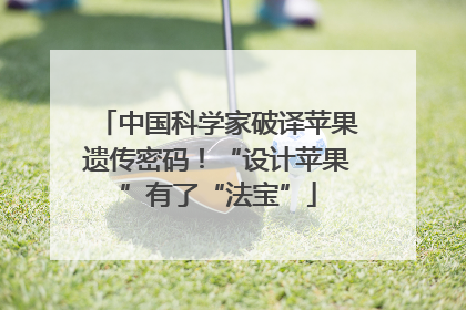 中国科学家破译苹果遗传密码！“设计苹果”有了“法宝”