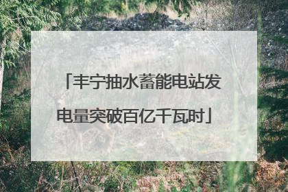 丰宁抽水蓄能电站发电量突破百亿千瓦时