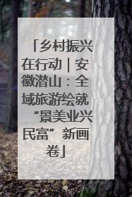 乡村振兴在行动｜安徽潜山：全域旅游绘就“景美业兴民富”新画卷