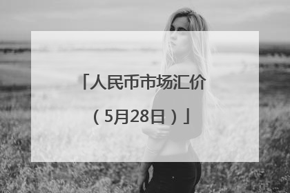 人民币市场汇价（5月28日）