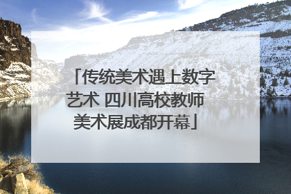 传统美术遇上数字艺术 四川高校教师美术展成都开幕