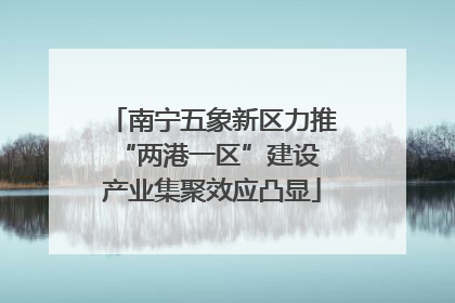 南宁五象新区力推“两港一区”建设 产业集聚效应凸显