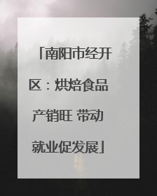 南阳市经开区：烘焙食品产销旺 带动就业促发展