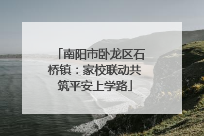 南阳市卧龙区石桥镇：家校联动共筑平安上学路