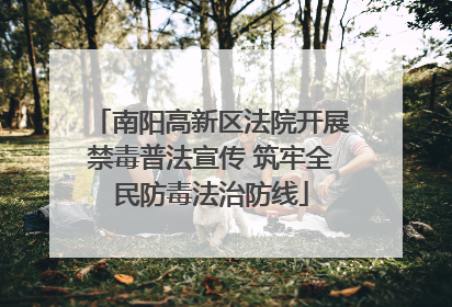 南阳高新区法院开展禁毒普法宣传 筑牢全民防毒法治防线