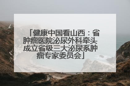 健康中国看山西：省肿瘤医院泌尿外科牵头成立省级三大泌尿系肿瘤专家委员会