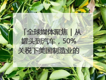全球媒体聚焦｜从罐头到汽车，50%关税下美国制造业的“生死劫”