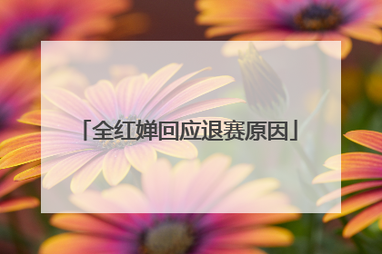 全红婵回应退赛原因