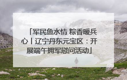 军民鱼水情 粽香暖兵心丨辽宁丹东元宝区：开展端午拥军慰问活动