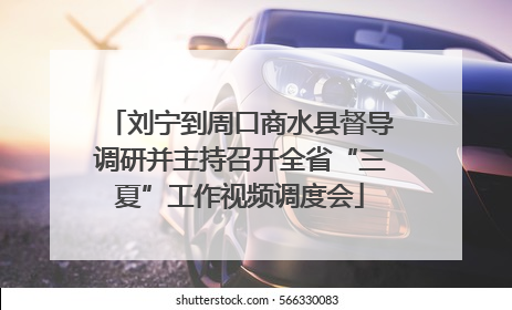 刘宁到周口商水县督导调研并主持召开全省“三夏”工作视频调度会