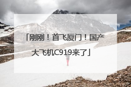刚刚！首飞厦门！国产大飞机C919来了