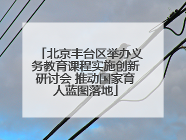 北京丰台区举办义务教育课程实施创新研讨会 推动国家育人蓝图落地