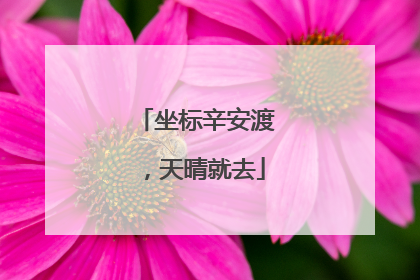 坐标辛安渡，天晴就去