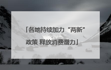 各地持续加力“两新”政策 释放消费潜力