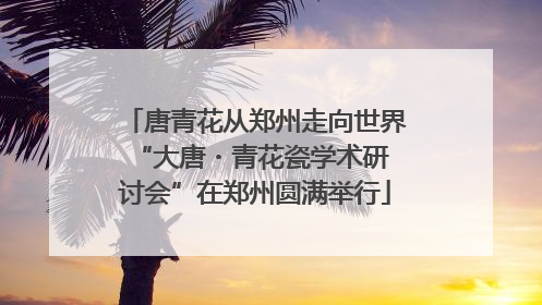 唐青花从郑州走向世界 “大唐・青花瓷学术研讨会”在郑州圆满举行