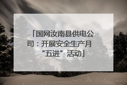 国网汝南县供电公司：开展安全生产月“五进”活动