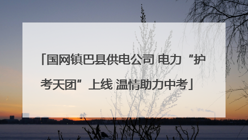 国网镇巴县供电公司 电力“护考天团”上线 温情助力中考
