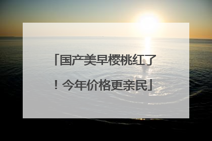 国产美早樱桃红了！今年价格更亲民
