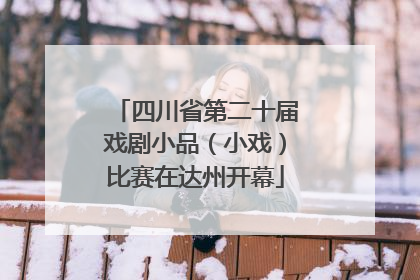 四川省第二十届戏剧小品（小戏）比赛在达州开幕