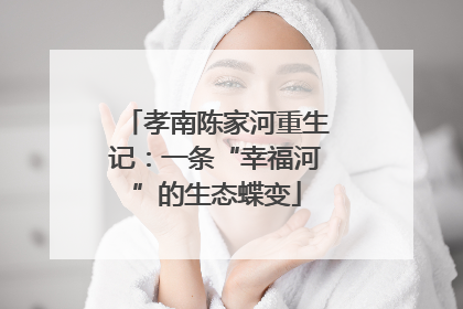 孝南陈家河重生记：一条“幸福河”的生态蝶变